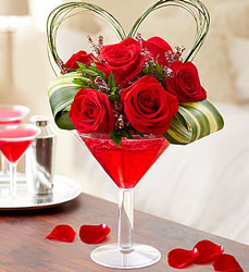 Red Hot Martini Davenport Florist - Same Day Flower Delivery - Flower Power 